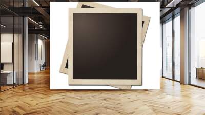 old instant photo simple frames isolated. clipping path without shadows is included. Wall mural