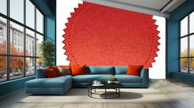 red diploma or certificate seal isolated Wall mural