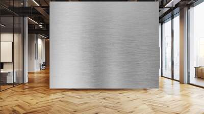 silver metal texture background Wall mural