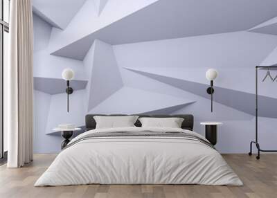 faceted background. Wall mural