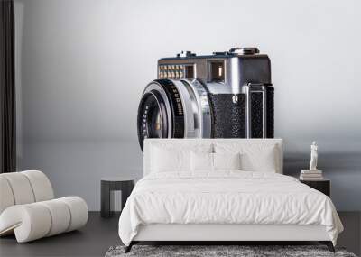 Vintage SLR camera isolated on white background Wall mural