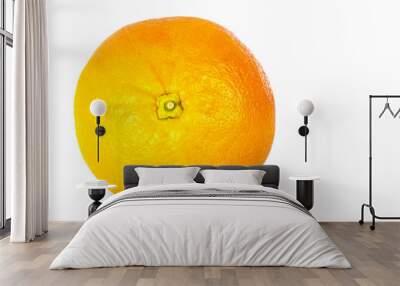 Orange grapefruit on a white background Wall mural