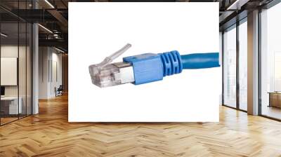 Blue network cable Wall mural