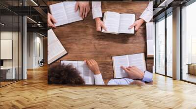 People Reading Holy Books Wall mural