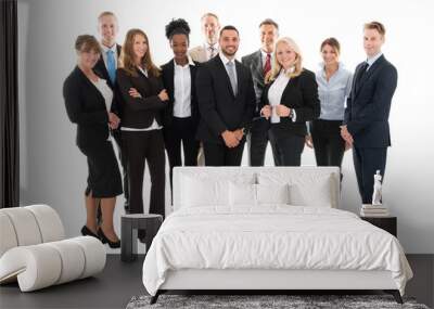 Portrait Of Confident Business Team Wall mural