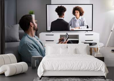 Streaming Movie Media From Tablet To TV Wall mural