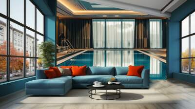 swimming pool in hotel Wall mural