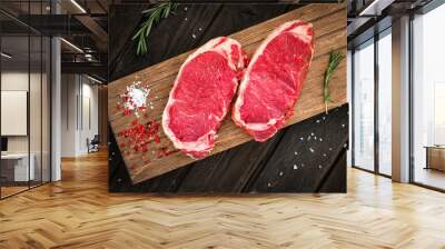 raw sirloin steak Wall mural