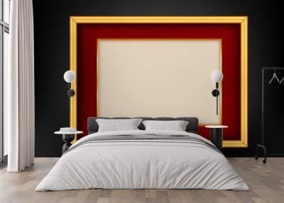 Red and gold luxury background Wall mural