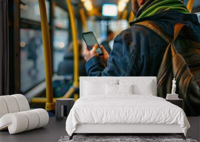 The Passenger with Smartphone Wall mural