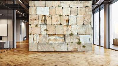 the Western wall in Jerusalem Wall mural