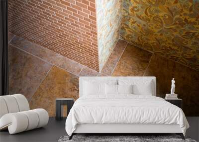 Wall and floor tiles Wall mural