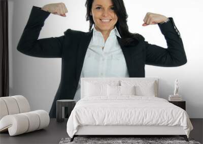 a strong business woman Wall mural