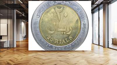 Yemeni rials coin Wall mural