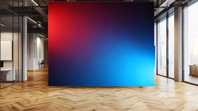 Blurred glow of red and blue color Wall mural