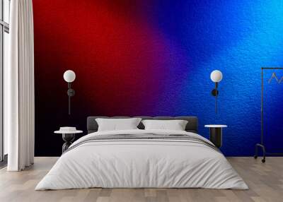 The combination of dark red and blue on a black background Wall mural