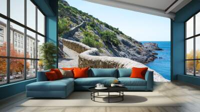 Sea and rocks Wall mural