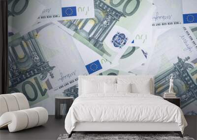 Euro Money. euro cash background. Euro Money Banknotes. Wall mural