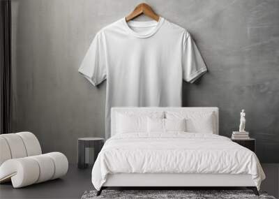 mockup blank white t-shirt Generative ai  Wall mural