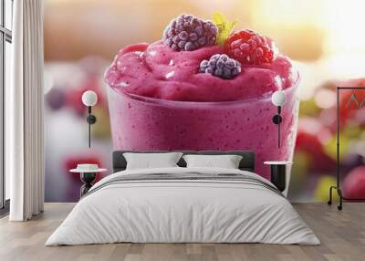 Berry Smoothie Delight Wall mural