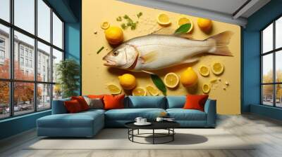 Simplicity in Food: Deconstructed Haddock Wall mural