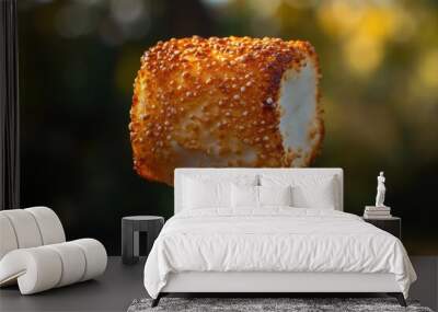 Toasty Marshmallow with Golden Skin and Soft Inside Wall mural