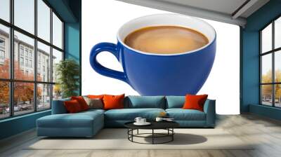 A Cup with coffee isolated at the white background. Wall mural