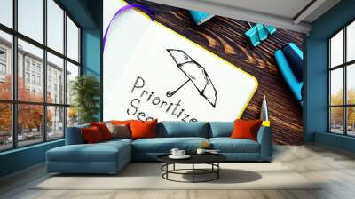 Prioritize Security is shown on the photo using the text Wall mural