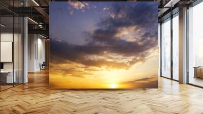 evening sky background. Wall mural