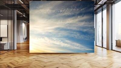 sunset sky Wall mural