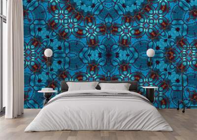 Seamless abstract pattern. The texture of the pattern is symmetrical. Endless pattern Wall mural