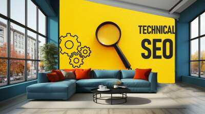 Technical SEO is shown using the text Wall mural