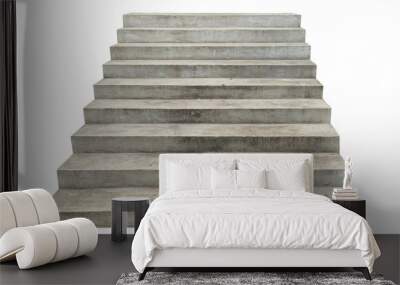 wide concrete staircase. isolated on white background Wall mural