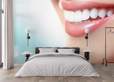 dentist with a smile on her lips, in the style of motion blur panorama сreated with Generative Ai Wall mural