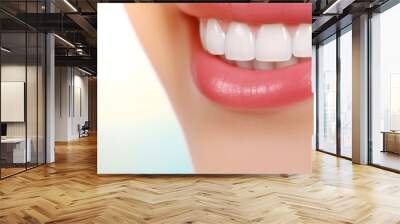 dentist with a smile on her lips, in the style of motion blur panorama сreated with Generative Ai Wall mural