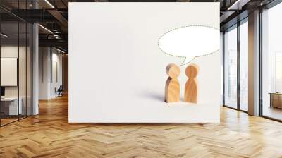 conversation between people, gossip, information transfer, training, share experiences, people dream Wall mural