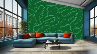 Golf course layout outline seamless pattern. Top view of vector map color illustration Wall mural