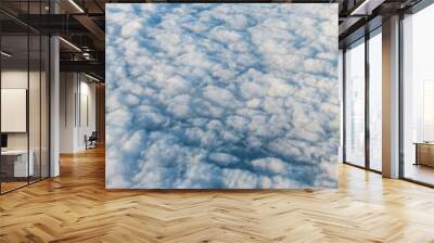 flying above united kingdom scotland with cloudscape aerial high angle view above of abstract dark c Wall mural