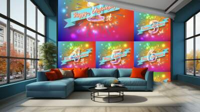 Happy anniversary 2 Wall mural