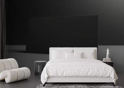 Minimalist Dark Surface Wall mural