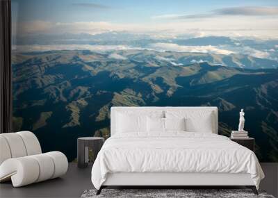 Peruvian mountain range above the clouds Wall mural