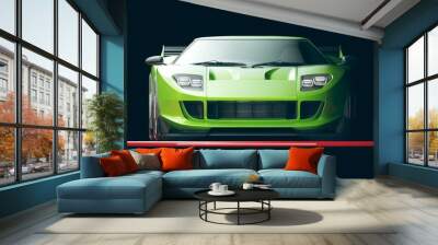 3D rendering of a brand-less generic concept car Wall mural