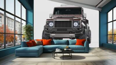 3D rendering of a brand-less generic pickup truck in studio environment	
 Wall mural