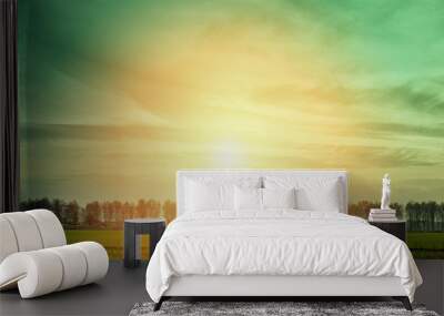 spring landscape Wall mural