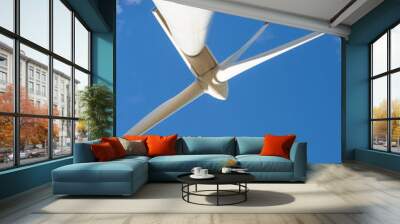 Windturbine on sunny day Wall mural