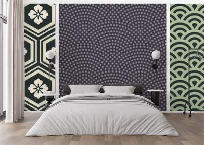 Asian same komon seamless pattern. Abstract decoration Wall mural