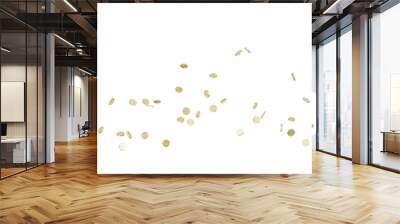 Jackpot or win concept. Coins explosion on isolated background. Wall mural