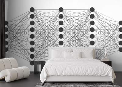 Neural network model. Artificial intelligence. AI Wall mural