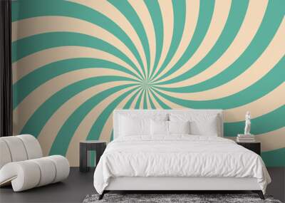 Sunburst or sun burst retro background. Retro background Wall mural