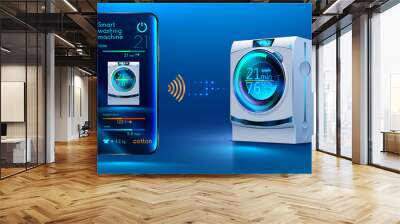 smart washing machine Wall mural